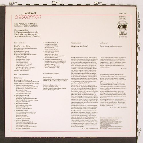 ...erst mal entspannen, Anleitung: mit Musik f.Kinder u. Erwachsene, Eterna(7 29 195), DDR, 1989 - LP - V6692 - 6,00 Euro