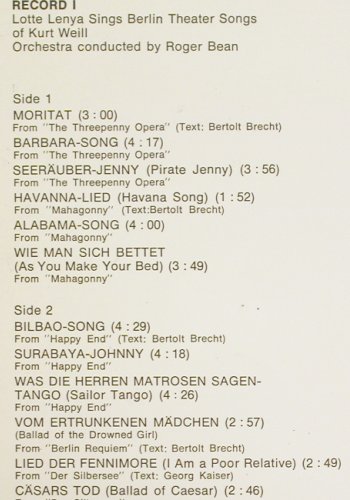 Lenya,Lotte: The L.L.Album, Foc, m-/vg+, CBS(CBS 66 269), NL, 1970 - 2LP - V7319 - 7,50 Euro