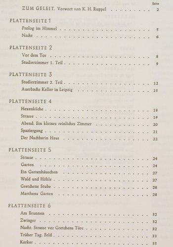 Faust - Goethe: Der Trag&ouml;die Erster Teil, Gr&uuml;ndgens, D.G. Tulip Ring Label (43021&sol;3), D,Box,Mono Typ: 3LP Best.-Nr.: V7360 Preis: 15,00 Euro.