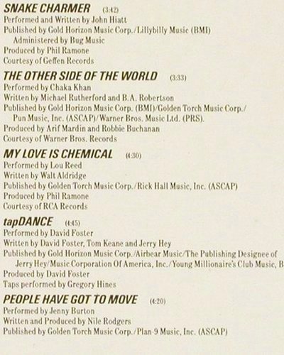 White Nights: Original Soundtrack (V.A.), Atlantic(781 273-1), D, 1985 - LP - V7385 - 4,00 Euro