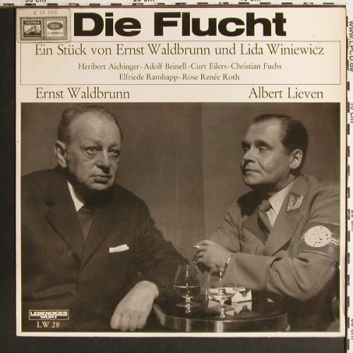 Die Flucht: von Ernst Waldbrunn,Lida Winiewicz, Lebendiges Wort(LW 28), A, m~~/m-, 1965 - LP - V7454 - 7,50 Euro