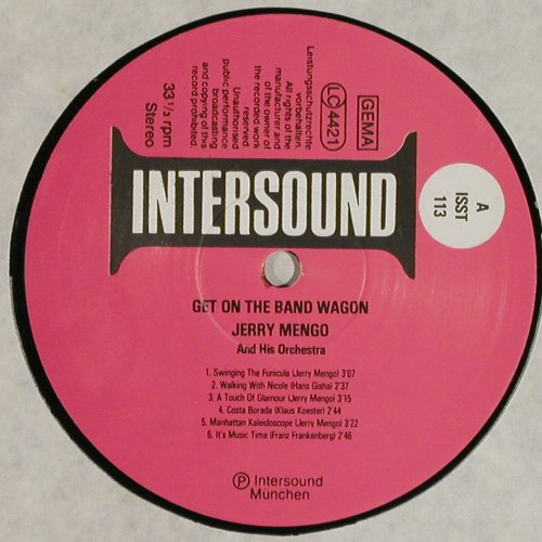 Mengo,Jerry  and his Orchestra: Get On The Band Wagon, Intersound(ISST 113), D,  - LP - Y1917 - 6,00 Euro