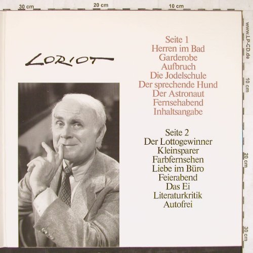 Loriot: Für unsere Freunde ausgewählt,Foc, Cliches ABC (410 732-1), D Typ: LP Best.-Nr.: Y2876 Preis: 7,50 Euro