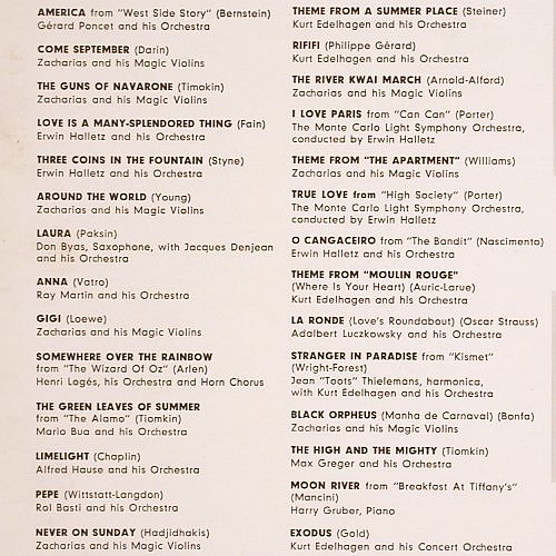 V.A.Picture Parade: A Potpourri of 28 great Film Hits, Polydor (237 628), D (instr.), 1964 Typ: LP Best.-Nr.: Y373 Preis: 6,00 Euro.