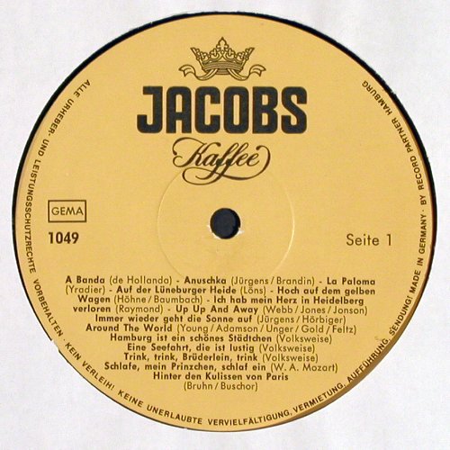V.A.Schwungvoll in den Nachmittag: Multi Plan (vocal Produktion), Jacobs Kaffee (1049), D Typ: LP Best.-Nr.: V1440 Preis: 6,00 Euro.