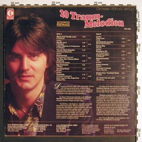 Ventura,Anthony & Orchester: Je t'aime 6 - 20 Traum-Melodien, K-tel(TG 1163), D,  - LP - V1865 - 6,00 Euro