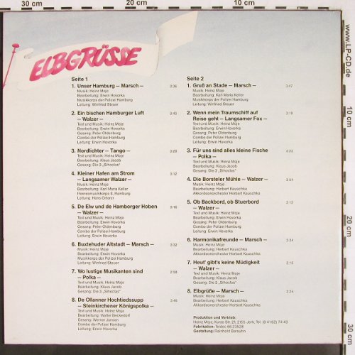 V.A.Elbgrüsse: Polizei HH... Akkord.-Orch Kauschka, Heinz Moje Jork/Teldec (66.23528-01), D Typ: LP Best.-Nr.: V2461 Preis: 6,00 Euro