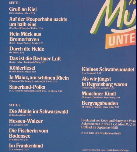 Kirmesmusikanten: Mit Musik unterwegs, Club Edition, RCA (36 091-7), D, 1985 Typ: LP Best.-Nr.: V2515 Preis: 5,00 Euro