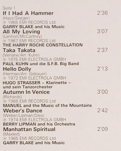 V.A.Tanzmusik in Super Stereo: Garry Blake...Paul Kuhn,Foc, m /vg+, EMI Electrola (178-31 757/58), D, co Typ: 2LP Best.-Nr.: V2589 Preis: 6,00 Euro