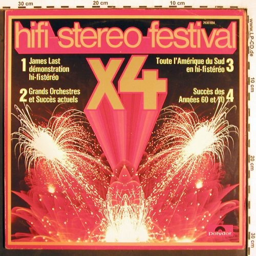 V.A.hifi-stereo-Festival: X4, James Last,Greger, V.A., Foc, Polydor (2437 359), F, vg+/vg+ Typ: 2LP Best.-Nr.: V2647 Preis: 5,00 Euro