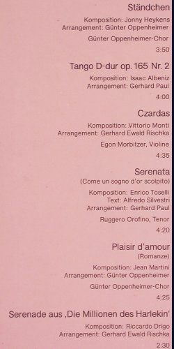 V.A.Plaisir d' Amour: Souvenier, Oppenheimer Chor, G.Paul, Amiga (8 45 050), DDR, 1988 Typ: LP Best.-Nr.: V2649 Preis: 7,50 Euro
