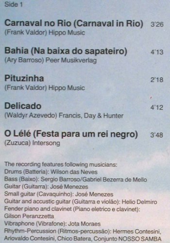 Valdor,Frank: Hot Nights in Rio, Rec.in Brasil'77, RCA (PL 28305 AO), D, 1977 Typ: LP Best.-Nr.: V2663 Preis: 7,50 Euro