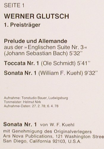 V.A.Hugo Herrmann Wettbewerb 1977: für Akkordeon Solisten, m /vg+, Hohner (HS 8-099-065), D, 1977 Typ: LP Best.-Nr.: V2676 Preis: 7,50 Euro