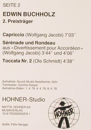 V.A.Hugo Herrmann Wettbewerb 1977: für Akkordeon Solisten, m /vg+, Hohner (HS 8-099-065), D, 1977 Typ: LP Best.-Nr.: V2676 Preis: 7,50 Euro