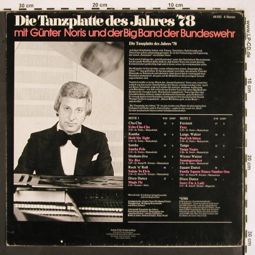 Noris,Günther & Big Band: Die Tanzplatte des Jahres'78, Ariola Club Aufl. (66 881 4), D, m /vg+, 1977 Typ: LP Best.-Nr.: V2732 Preis: 6,00 Euro