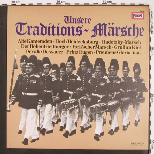V.A.Unsere Traditions-Märsche: Prof.J.Herrmann, Europa (E 496), D, 1973 Typ: LP Best.-Nr.: V2907 Preis: 7,50 Euro