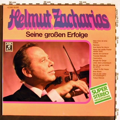 Zacharias,Helmut: Seine Großen Erfolge, Foc, EMI/Columbia (C 062-29 430), D Typ: LP Best.-Nr.: V2928 Preis: 6,00 Euro