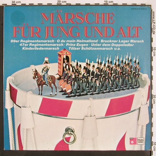 Blasorchester Tim Herrmann: Märsche für Jung und Alt, BASF Paradiso (05 21824-4), D, 1973 Typ: LP Best.-Nr.: V2952 Preis: 5,00 Euro
