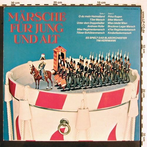 Blasorchester Tim Herrmann: Märsche für Jung und Alt, BASF Paradiso (05 21824-4), D, 1973 Typ: LP Best.-Nr.: V2952 Preis: 5,00 Euro