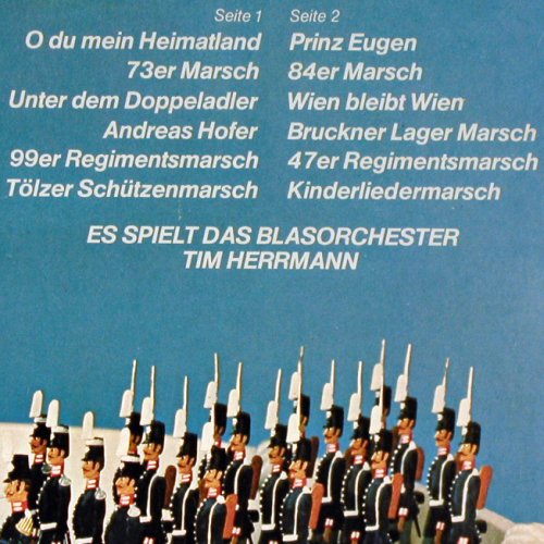 Blasorchester Tim Herrmann: Märsche für Jung und Alt, BASF Paradiso (05 21824-4), D, 1973 Typ: LP Best.-Nr.: V2952 Preis: 5,00 Euro
