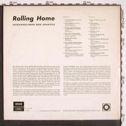 V.A.Rolling Home: Seemanslieder u.Shanties, Decca (E 569), D, DSC Typ: LP Best.-Nr.: V2953 Preis: 5,00 Euro
