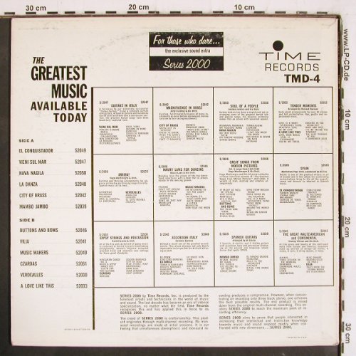 V.A.Greatest Music Available Today: Manhattan Pops... Richard Hayman, Time Rec. Series 2000(TMD-4), US,  - LP - V4048 - 7,50 Euro