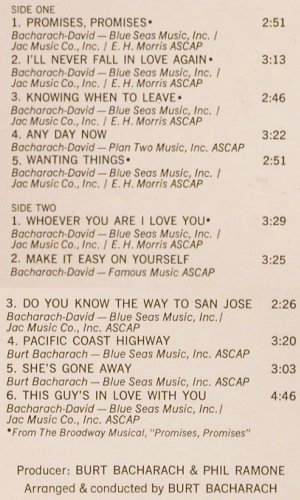 Bacharach,Burt & Phil Ramone: Make It Easy On Yourself, vg+/m-, AM (212 069), D, 1969 Typ: LP Best.-Nr.: V4188 Preis: 7,50 Euro