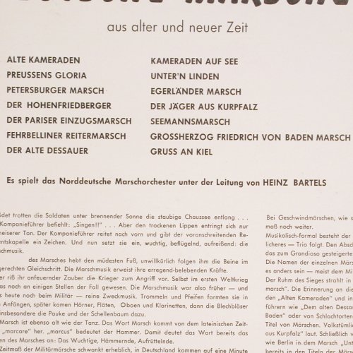 Norddeutsches Marschorchester: Deutsche Märsche,Ltg.:Heinz Bartels, Somerset (ST-DL-516), D, 1961 Typ: LP Best.-Nr.: V4242 Preis: 7,50 Euro