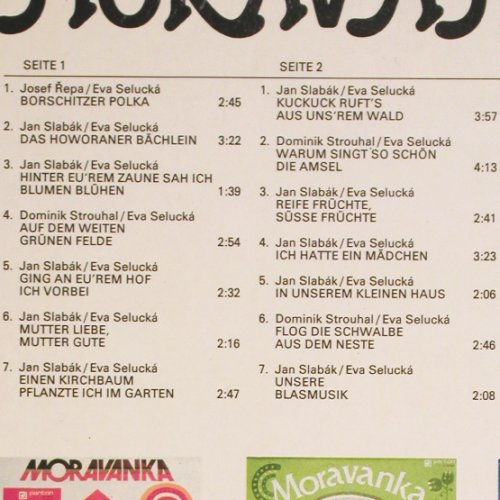 Slabak,Jan & orgn.Mährische Blask: singen und spielen, Panton (8113 0268), CZ, 1982 Typ: LP Best.-Nr.: V5100 Preis: 7,50 Euro