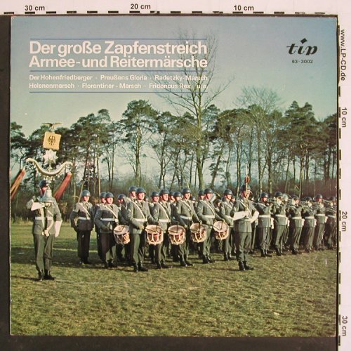 Hanseatisches Blasorchester Lübeck: Der gr. Zapfenstreich,Armee-Reit.M., Tip vg+/m- (63-3002), D, Mono Typ: LP Best.-Nr.: V5167 Preis: 5,00 Euro
