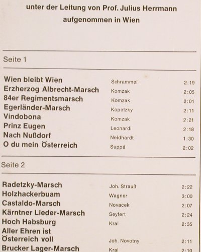 Hoch- und Deutschmeister: Leitung v.Prof.Julius Herrmann, Europa (E 380), D, 1973 Typ: LP Best.-Nr.: V5201 Preis: 6,00 Euro