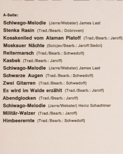 V.A.Aus Rußlands Steppe: Im Lande Schiwagos,Last,Schachtner, Polydo DSC (H 868/2), D, 1968 Typ: LP Best.-Nr.: V5344 Preis: 6,00 Euro