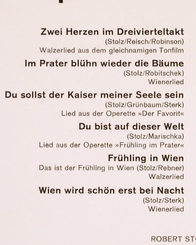 Stolz,Robert: spielt seine schönsten Evergreens, Eurodisc (79 593 IU), D Typ: LP Best.-Nr.: V5749 Preis: 6,00 Euro