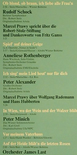 Stolz,Robert: Die Preisträger d.R.Stolz-Stiftung, SR (31 100), D, 1980 Typ: LP Best.-Nr.: V5754 Preis: 6,00 Euro