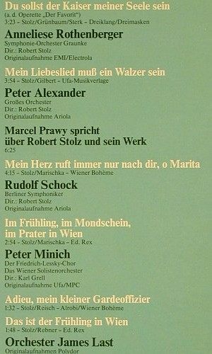 Stolz,Robert: Die Preisträger d.R.Stolz-Stiftung, SR (31 100), D, 1980 Typ: LP Best.-Nr.: V5754 Preis: 6,00 Euro