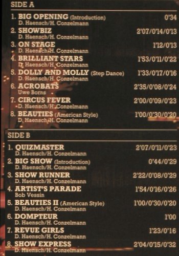 Continental Showband: Showbiz, SelectedS. (191), D, 1988 Typ: LP Best.-Nr.: V5985 Preis: 6,00 Euro