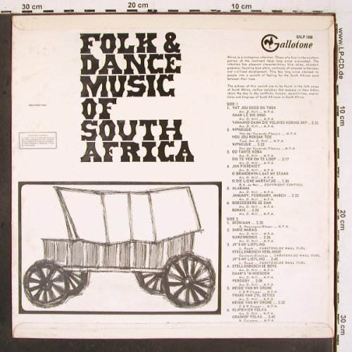 Berg,Danie & his Orchestra: The Folk & Dance M.o South Africa, Gallotone(GALP 1358), ,  - LP - V6052 - 7,50 Euro