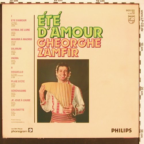 Zamfir,Gheorghe: Ete d'Amour, Philips(9120 122), D, 1976 - LP - V6054 - 5,00 Euro