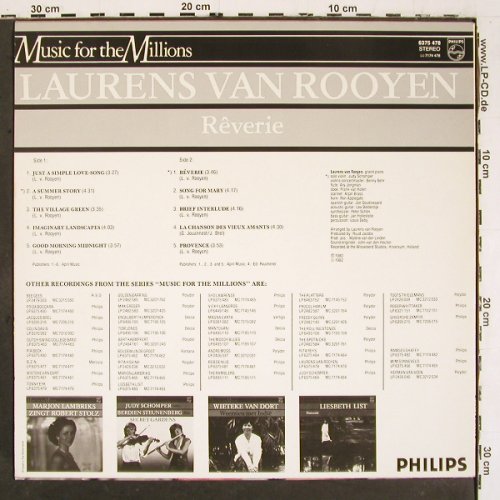 Van Rooyen,Laurens: Reverie, Philips (6375 478), NL, 1980 Typ: LP Best.-Nr.: V6083 Preis: 7,50 Euro