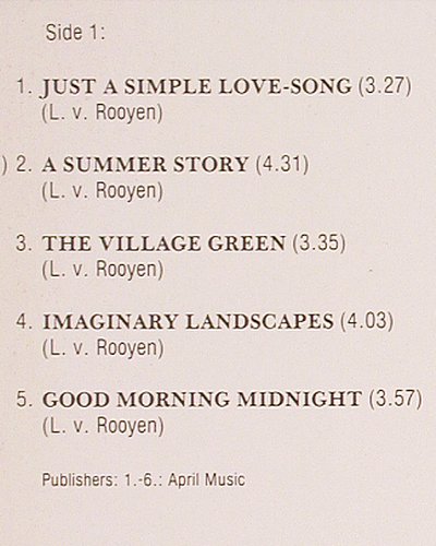 Van Rooyen,Laurens: Reverie, Philips (6375 478), NL, 1980 Typ: LP Best.-Nr.: V6083 Preis: 7,50 Euro