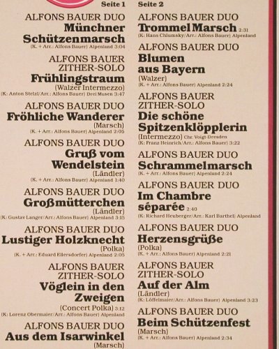 Bauer,Alfons: Für Freunde der Zither 2 , instrum., Polydor(2418 691), D, 1979 - LP - V6084 - 6,00 Euro