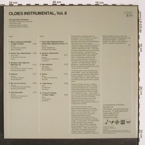 Dale,Syd - Orchester: Oldies Instrumental, Vol.8, UFA(329), D, Promo, 1981 - LP - V6090 - 7,50 Euro
