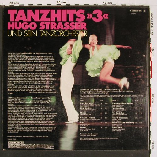 Strasser,Hugo & Tanz-Orch.: Tanzhits 3, EMI Columbia (C 062-29 481), D, 1973 Typ: LP Best.-Nr.: V6149 Preis: 7,50 Euro
