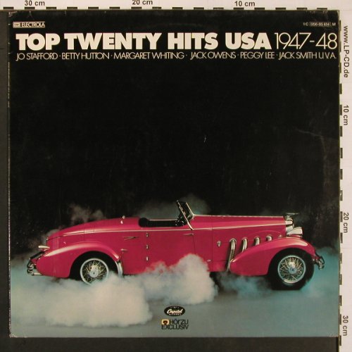 V.A.Top Twenty Hits USA 1947-48: Andy Russell Margaret Whiting wOrch, Capitol (056-85 614), D, 16Tr., 1978 Typ: LP Best.-Nr.: V6449 Preis: 6,00 Euro