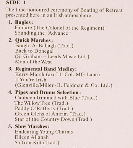 Royal Irish Rangers: 300 Years Of Service,Foc, Dave's Tonstudio (WK 30.1149), D Typ: LP Best.-Nr.: V6482 Preis: 9,00 Euro