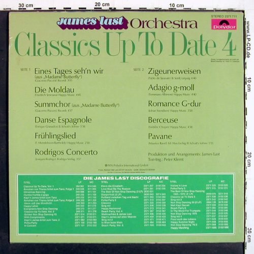 Last,James: Classics Up To Date Vol.4, signiert, Polydor(2371 711), D, 1976 - LP - V7029 - 12,50 Euro