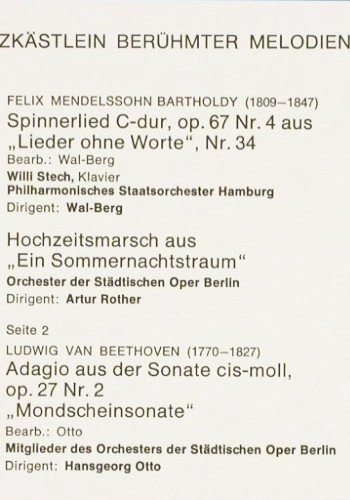 V.A.Schatzkästlein ber&uuml;hmter: Melodien II, Telefunken,MusikF�rAlle(NT 610), D,  - LP - V7034 - 5,00 Euro