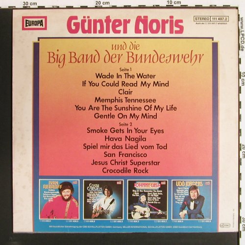 Noris,G&uuml;nther & Big Band der BW: Same, m &sol;vg+, Europa (111 497.2), D, 1979 Typ: LP Best.-Nr.: V7320 Preis: 5,00 Euro.