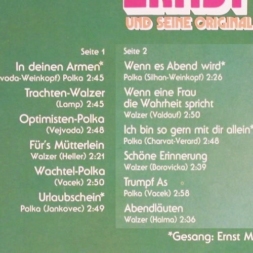 Mosch,Ernst & Seine Orig.Egerl&auml;nder: Wie's Fr&uuml;her War...So Wird's..., Telefunken (6.22925 AF), D, 1977 Typ: LP Best.-Nr.: V7345 Preis: 5,00 Euro.