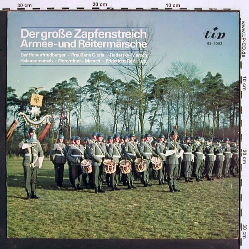 Hanseatisches Blasorchester L&uuml;beck: Der gr. Zapfenstreich,Armee-Reit.M., Tip(63-3002), D, Mono,  - LP - V7451 - 6,00 Euro